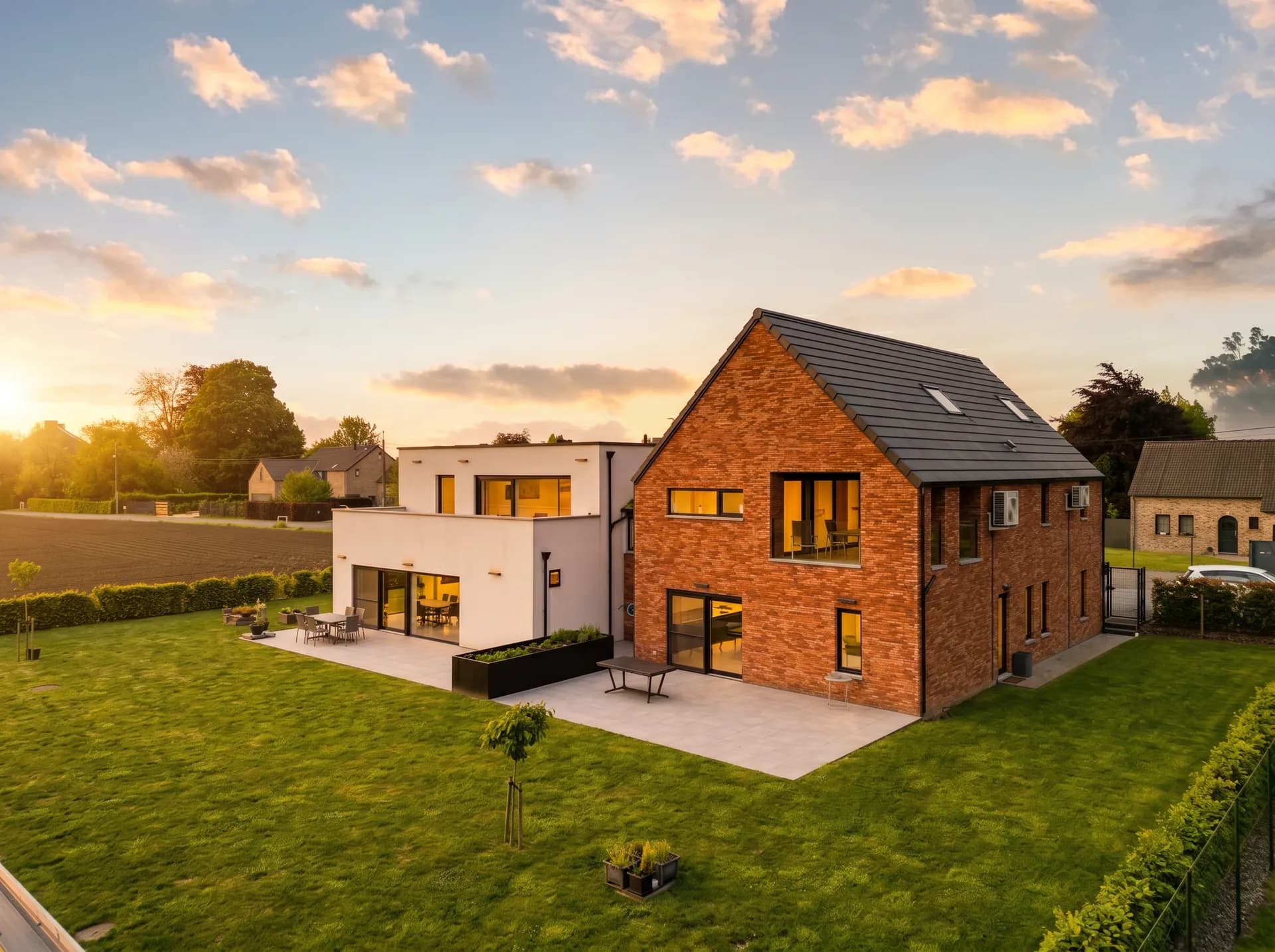 Villa en briques avec extension contemporaine - PBN-Renov